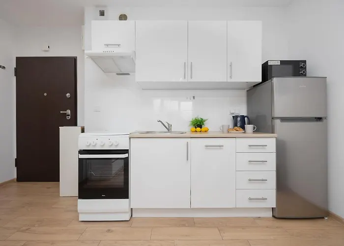 Bright In With Bathtub And Balcony By Renters Warszawa